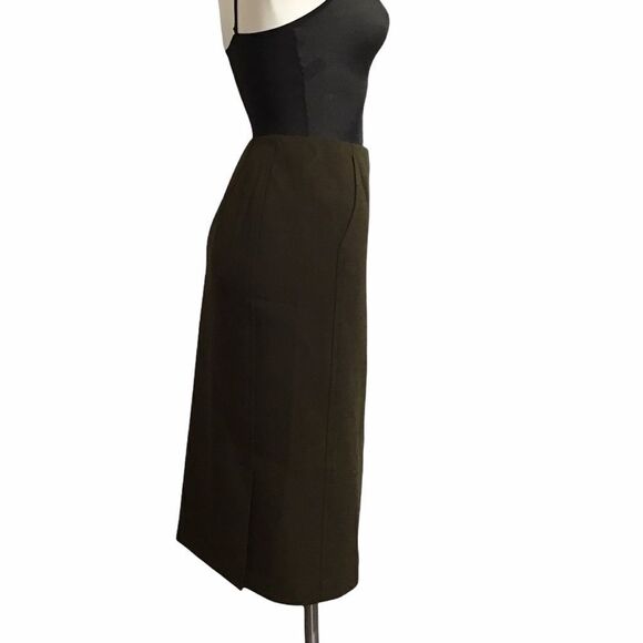 ASPESI Brown A-Line Midi Skirt  Size 42 - Picture 4 of 16